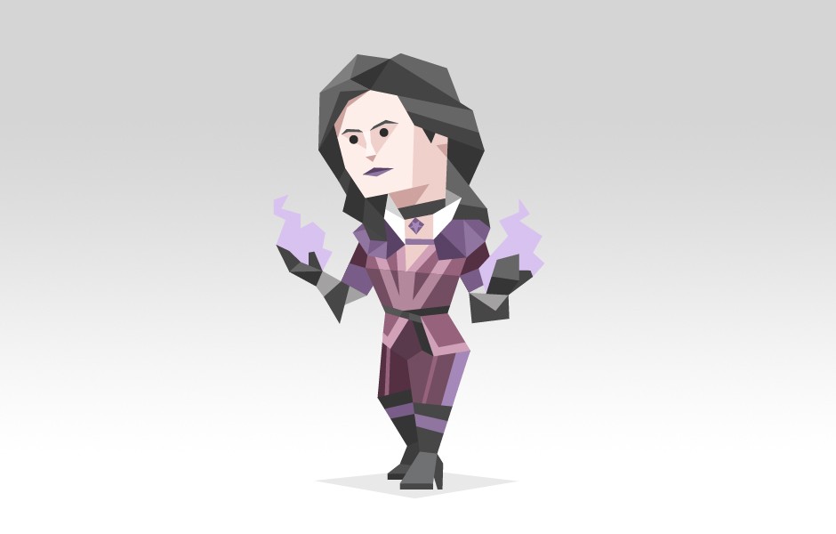 Yennefer from the tales of the Witcher