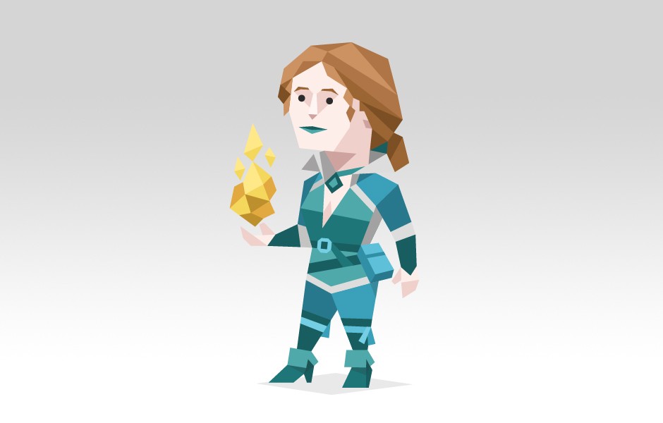 Triss Merigold from the tales of the Witcher