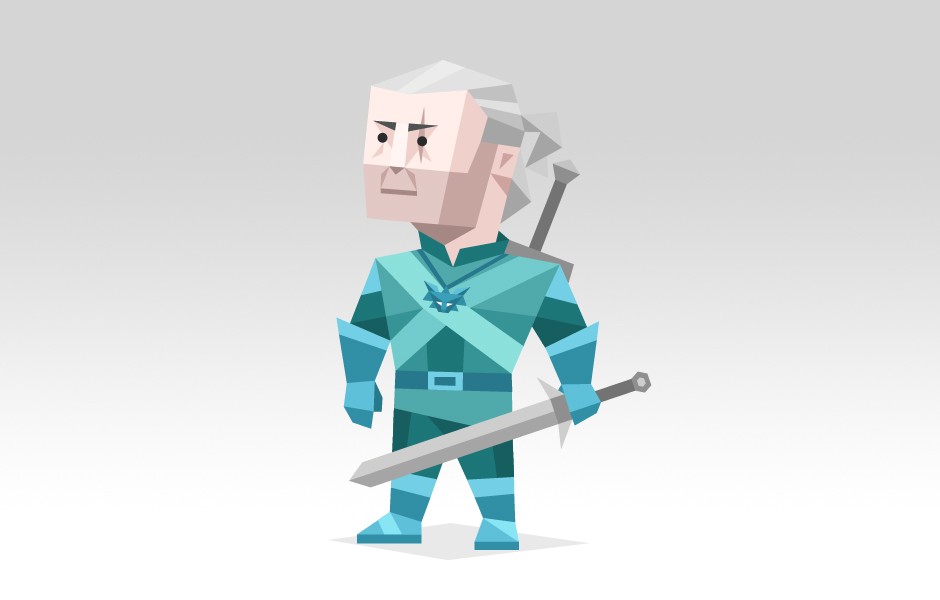 Geralt from the tales of the Witcher